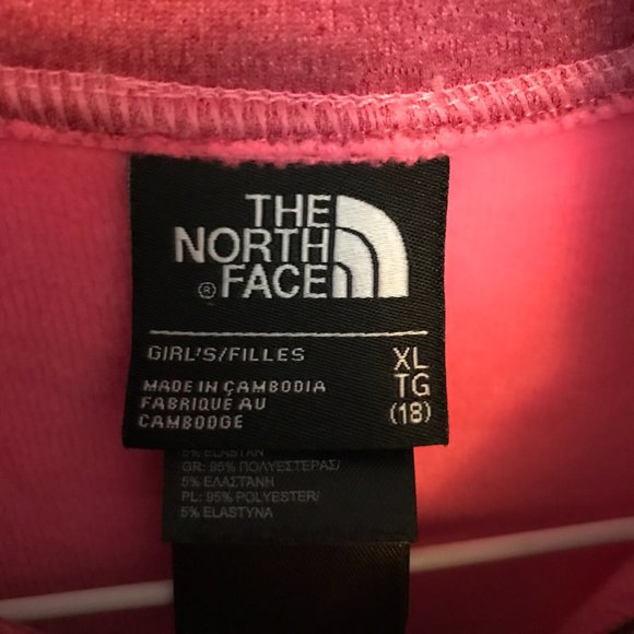 The North Face Fleece Pull-Over - Girl's size  XL (18) - Picture 3 of 3